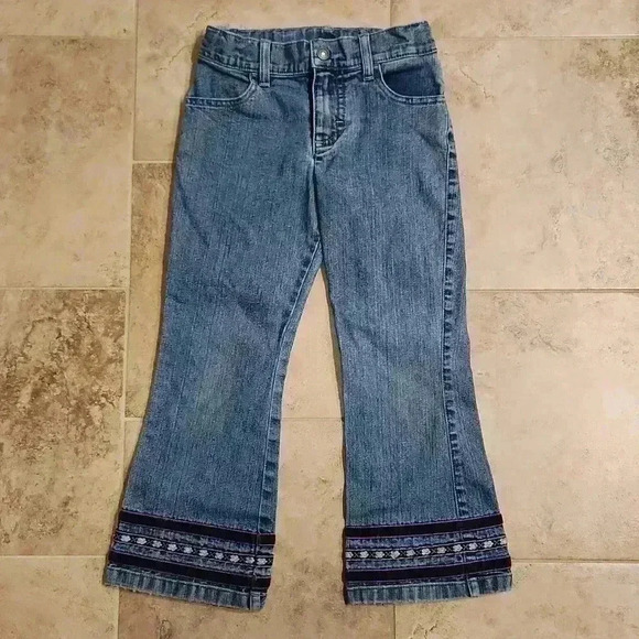 Lee Floral and Velvet Trimmed Jeans - Picture 1 of 10